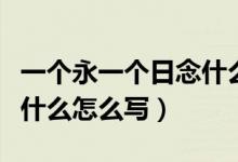 一个永一个日念什么怎么读（一个永一个日念什么怎么写）