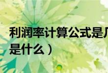 利润率计算公式是几年级的（利润率计算公式是什么）