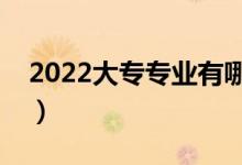 2022大专专业有哪些（什么专业就业前景好）