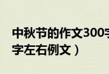 中秋节的作文300字左右（中秋节的作文300字左右例文）