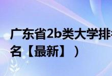 广东省2b类大学排名（2021广东省2b大学排名【最新】）