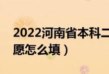 2022河南省本科二批志愿填报时间（二本志愿怎么填）