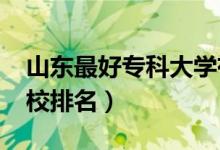 山东最好专科大学有哪些（2022山东专科学校排名）