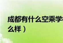 成都有什么空乘学校（2022成都空乘学校怎么样）