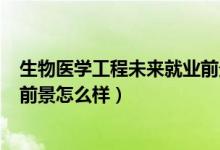 生物医学工程未来就业前景如何?（2022生物工程专业就业前景怎么样）