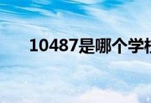 10487是哪个学校代码（是什么意思）