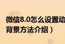 微信8.0怎么设置动态背景（微信8.0设置动态背景方法介绍）