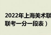 2022年上海美术联考人数（2022年上海美术联考一分一段表）