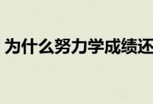 为什么努力学成绩还是上不去（原因是什么）