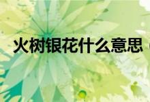 火树银花什么意思（火树银花有什么暗喻）