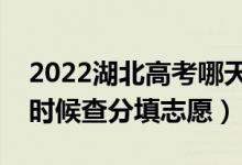 2022湖北高考哪天几号出成绩报志愿（什么时候查分填志愿）