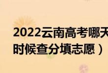 2022云南高考哪天几号出成绩报志愿（什么时候查分填志愿）