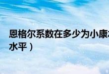 恩格尔系数在多少为小康水平啊（恩格尔系数在多少为小康水平）