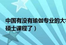 中国有没有瑜伽专业的大学（中国的大学已经开瑜伽学士和硕士课程了）