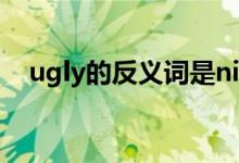 ugly的反义词是nice吗（ugly的反义词）