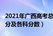 2021年广西高考总分数（2022年广西高考总分及各科分数）