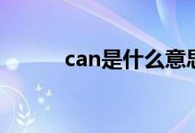 can是什么意思（can怎么造句）