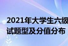 2021年大学生六级考试（2021年大学六级考试题型及分值分布）