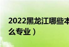 2022黑龙江哪些本科大学开设专科（都有什么专业）