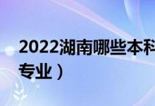 2022湖南哪些本科大学开设专科（都有什么专业）