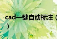 cad一键自动标注（CAD中怎样快速标注尺寸）