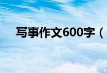 写事作文600字（写事的优秀作文范文）