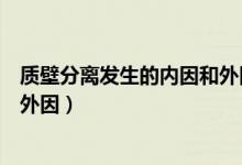 质壁分离发生的内因和外因是什么（质壁分离的条件及内因外因）