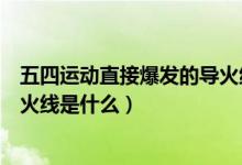 五四运动直接爆发的导火线是什么（导致五四运动爆发的导火线是什么）