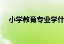 小学教育专业学什么（主要课程有哪些）