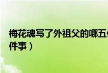 梅花魂写了外祖父的哪五件小事（梅花魂写了外祖父的哪几件事）