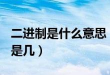 二进制是什么意思（二进制100换算成十进制是几）