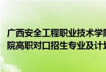 广西安全工程职业技术学院（2022广西安全工程职业技术学院高职对口招生专业及计划）