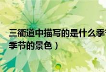 三衢道中描写的是什么季节的景色（三衢道中描写的是什么季节的景色）