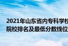 2021年山东省内专科学校排名及分数线（2022年山东专科院校排名及最低分数线位次）