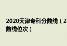 2020天津专科分数线（2022年天津专科院校排名及最低分数线位次）