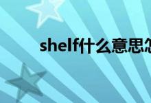 shelf什么意思怎么读（shelf复数）