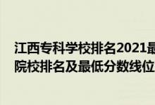 江西专科学校排名2021最新排名分数线（2022年江西专科院校排名及最低分数线位次）