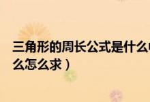 三角形的周长公式是什么中文表示（三角形的周长公式是什么怎么求）