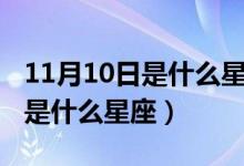 11月10日是什么星座农历和阳历（11月10日是什么星座）