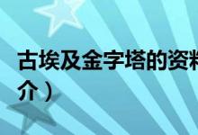 古埃及金字塔的资料（关于古埃及金字塔的简介）