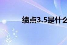 绩点3.5是什么水平（算优秀吗）