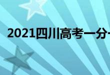 2021四川高考一分一段表（理科成绩排名）