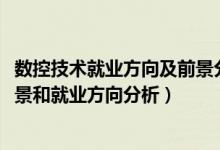 数控技术就业方向及前景分析（2022年数控技术专业就业前景和就业方向分析）