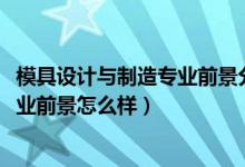 模具设计与制造专业前景分析（2022模具设计与制造专业就业前景怎么样）