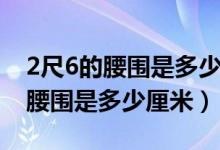 2尺6的腰围是多少厘米穿多大裤子（2尺6的腰围是多少厘米）