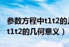 参数方程中t1t2的几何意义ppt（参数方程中t1t2的几何意义）