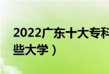 2022广东十大专科学校排名（高职可以考哪些大学）