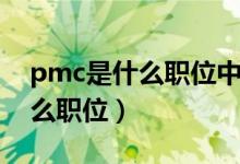 pmc是什么职位中文是什么意思（pmc是什么职位）