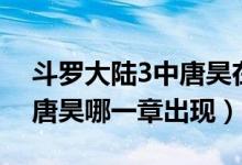 斗罗大陆3中唐昊在哪一章出场（斗罗大陆3唐昊哪一章出现）