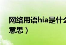 网络用语hia是什么意思（网络语hin是什么意思）